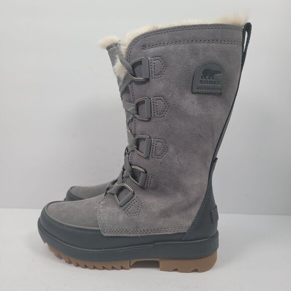 Sorel Tivoli IV Tall WP Women's Gray Waterproof Boots NL3426-052 US Size 6 NWB - Picture 4 of 12
